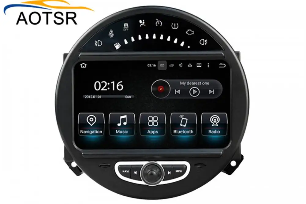 Excellent 4+32G 8" Android 9.0 car radio dvd player for MINI Cooper 2006-2013 GPS Navigation Car Auto Radio stereo Video BT Wifi Head Unit 1