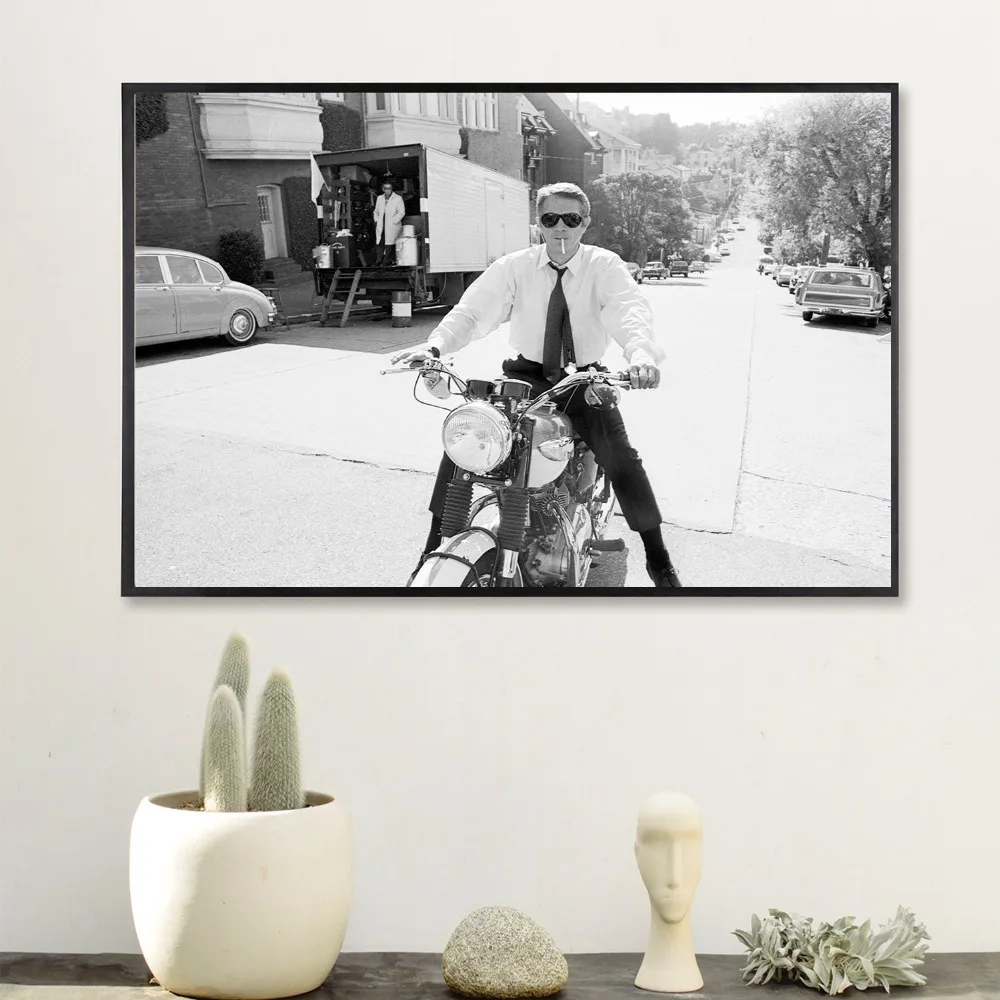 Стива Маккуина, винтажный постер из фильма и печать на холсте, художественная живопись, настенные картины для гостиной, украшение для дома, без рамки