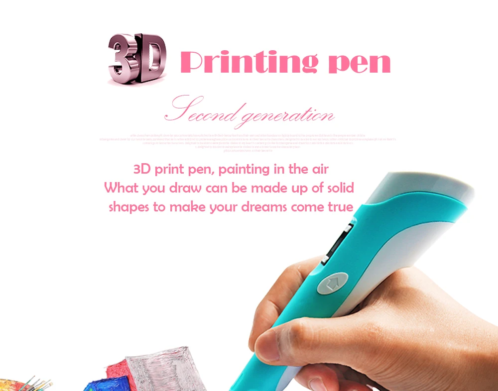 Myriwell 2nd 3d Ручка Рождественский подарок 3D Ручка для рисования с 3 цветами всего 9 м нити для детей печать рисунок лучшие детские ручки