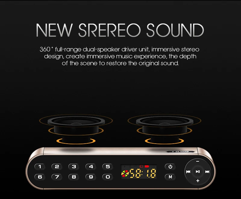 Bluetooth Speaker TOPROAD Wireless Portable Enceinte Handsfree MP3 With Mic TF FM HIFI Subwoofer Deep Bass Loudspeakers