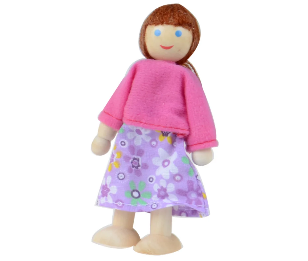 الجدة أدوات للتسلية الأثاث دمى منزل الأسرة مصغرة 7 الناس مجموعة لعبة للطفل الطفل المنزل مصغرة الديكور 5.14