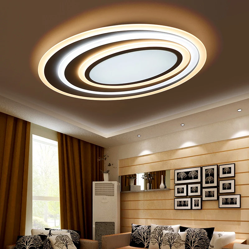 Затемнения + пульт Управление современные светодиодные потолочные светильники для Гостиная Спальня 3 цвета Температура новый
