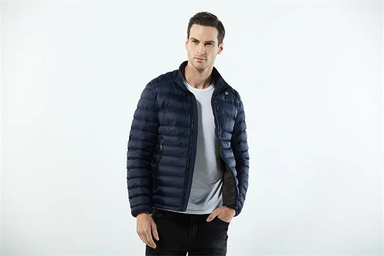 Brand Mens Jackets Wind Water Resistant Autumn Winter Stand Collar Male Jacket Coats Men Zipper Pockets US EU Size Machine Wash 15