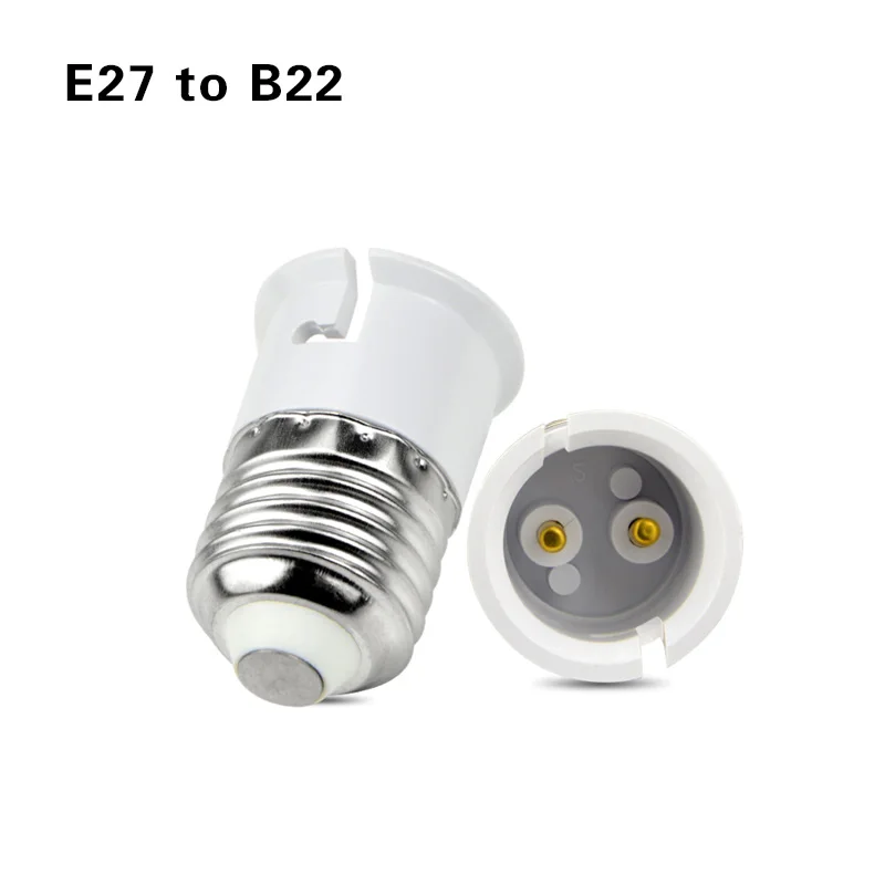 E27 E14 GU10 G9 E12 B22 круглые светодиодные лампы взаимного преобразования держатели ламп преобразователь, переходник гнезд ламп для Светодиодный кукурузная осветительная лампочка - Цвет: E27 To B22