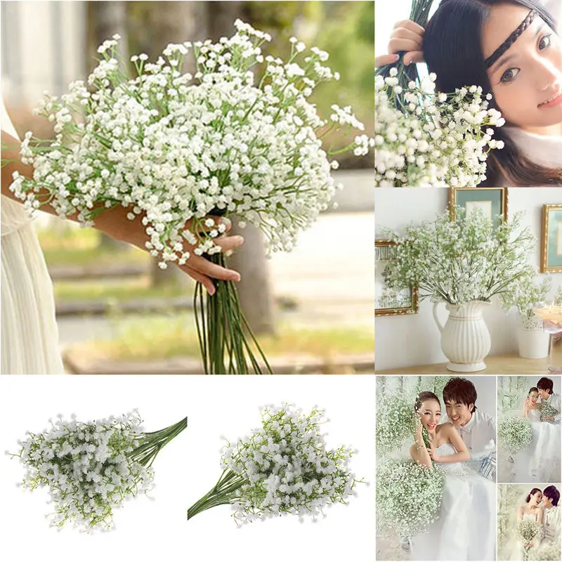 1PC 45cm Gypsophila Baby Breath Artificial Fake Silk Flower Home