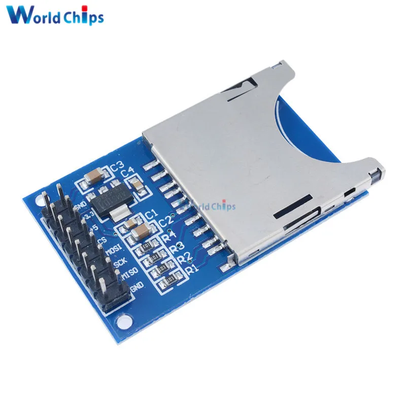

3.3V 5V Reading Writing Sensor Shield Module Write SD Card Slot Socket Reader ARM MCU Control Programable Board For Arduino DIY