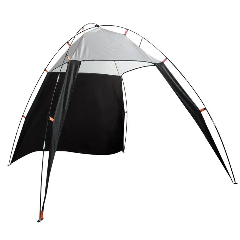 

Portable Outdoor Beach Canopy Sun Shade Triangle Tent Shelter for Camping Fishing (Black and Grey)