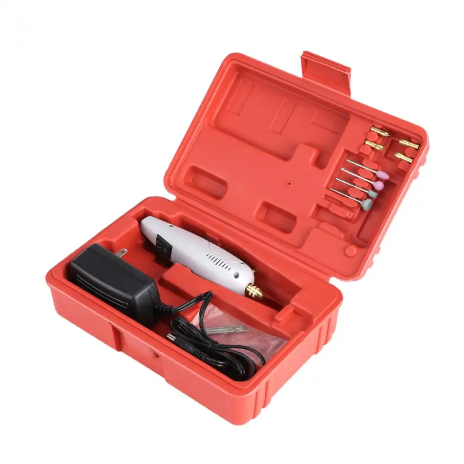 Mini Electric Drill Set Collets Drill Bits Grinding Wheels Sand Wheel