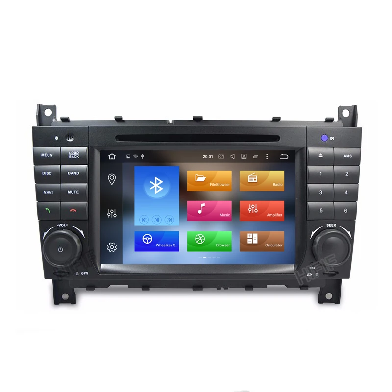 DSP 7 &quot2 Din четырехъядерный Android 10 автомобильный DVD GPS для Mercedes/Benz C Class W203 2004 2007 C200 C230