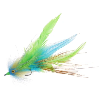 Fly Fishing Saltwater Flie Streamer Steelhead Salmon Striper Pike Trout Simulation Flies Lure for Freshwater Lake River 2