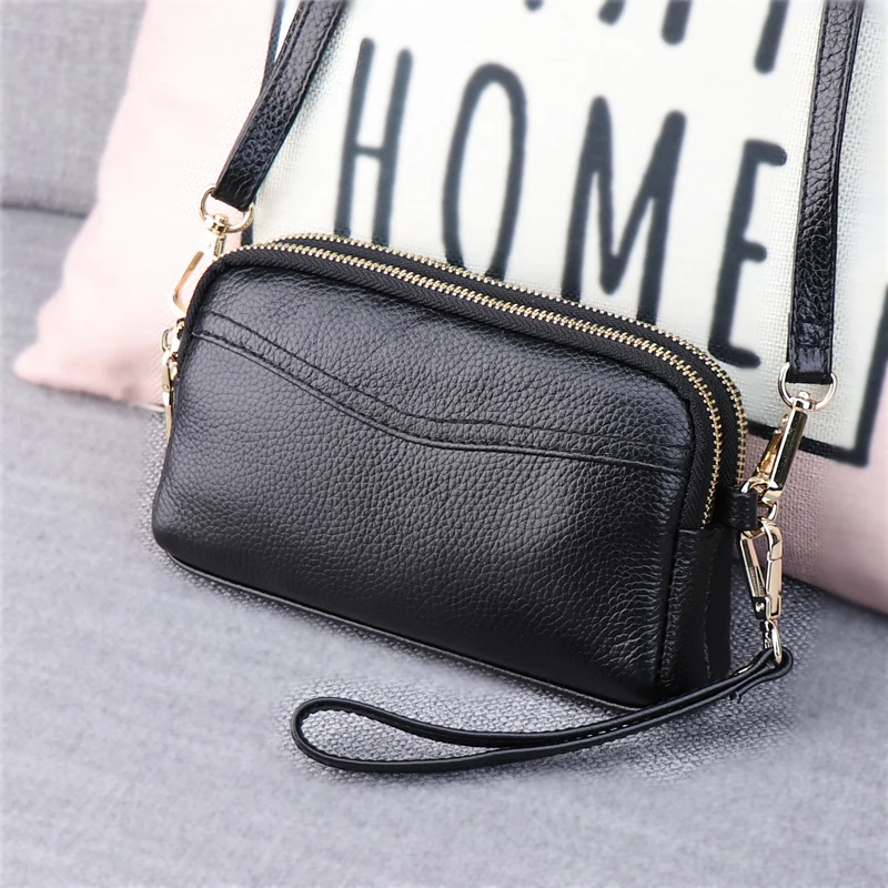 

Mobile phone bag female slant bag shell bag 2018 new fashion lady head layer cowhide mini tide single shoulder leather bag