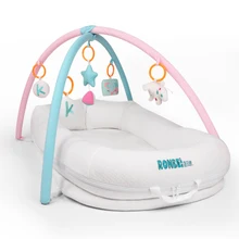 Эргономичный дизайн портативная кроватка многофункциональная кровать для новорожденных с простым матрасом бионический дизайн детская кровать для сна