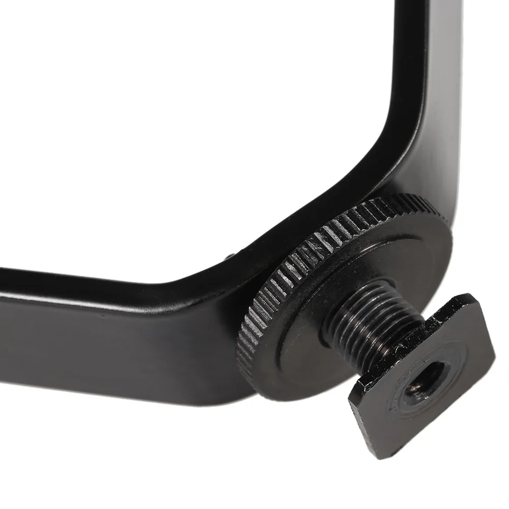 Прочный черный металлический тройной Горячий башмак V кронштейн для Speedlite видео микрофон с подсветкой монитор на DSLR камеры видеокамеры