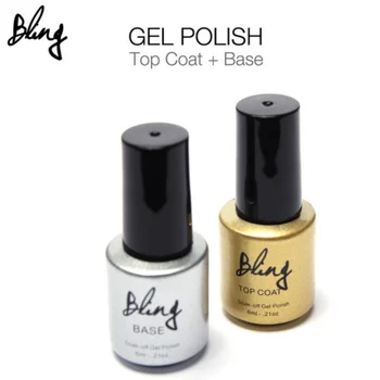 

by dhl or ems 100sets UV Top Coat + UV Base Coat Foundation for UV Gel Polish Top it off 30 day long lasting Bling Gel