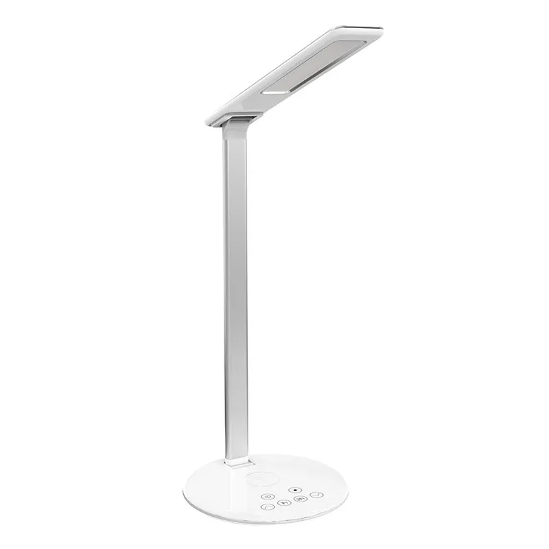 

LED Desk Lamp USB Port Folding Reading Lamp Dimmer Control Light + Charger Fast Wireless Charge for Samsung Galaxy and iPhone