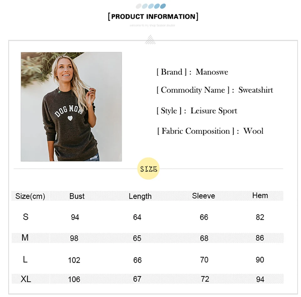Manoswe толстовки с длинным рукавом и принтом собаки, мамы и кота, мамы, каваи с надписью, женские толстовки, топы, Модный пуловер, наряды