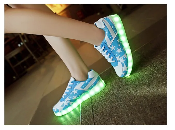 KRIATIV/детская обувь с зарядкой от Usb; Светящиеся кроссовки; Светодиодный светильник; тапочки; обувь для девочек; Детские теннисные туфли; Светодиодный светящийся кроссовки