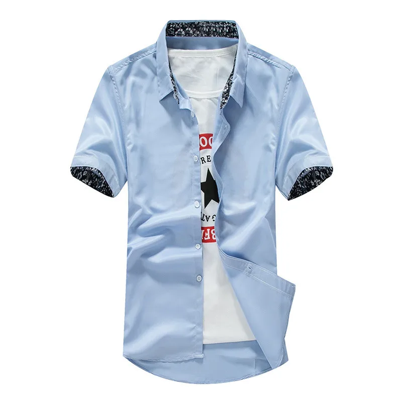 

Short Sleeve Mens Causal Shirts 2017 Summer Camisa Social Masculina Fashion Brand Shirt Hip Hop Boys Shirts Camisa Masculina