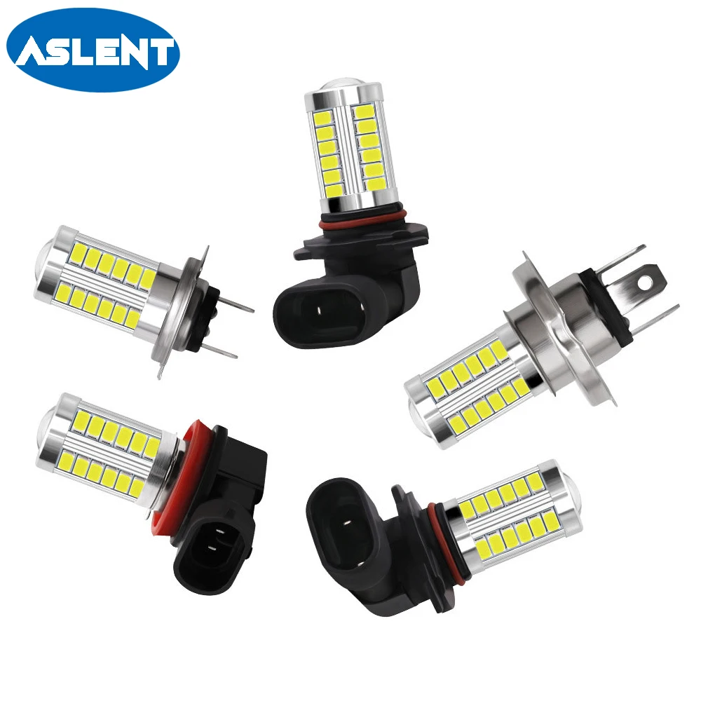 Aslent 2 шт. H8 H11 светодиодные лампы для противотуманных фар HB4 Led HB3 9006 9005 5630 33SMD