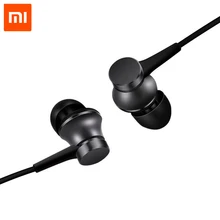 100% original Xiaomi Mi Earphone Piston In-Ear 3.5mm with Mic Wire Control For iPhone Samsung Mi3 4 Redmi