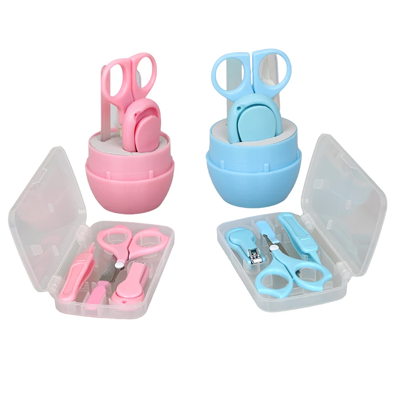 1 Set Mini Toddler Baby Nail Clippers Set with Scissors Cutters Safety Finger Manicure Trimmer Tweezers