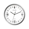 Newest 24 Hour Dial Design 12 Inches Step Metal Frame Modern Fashion Decorative Round Wall clock 1
