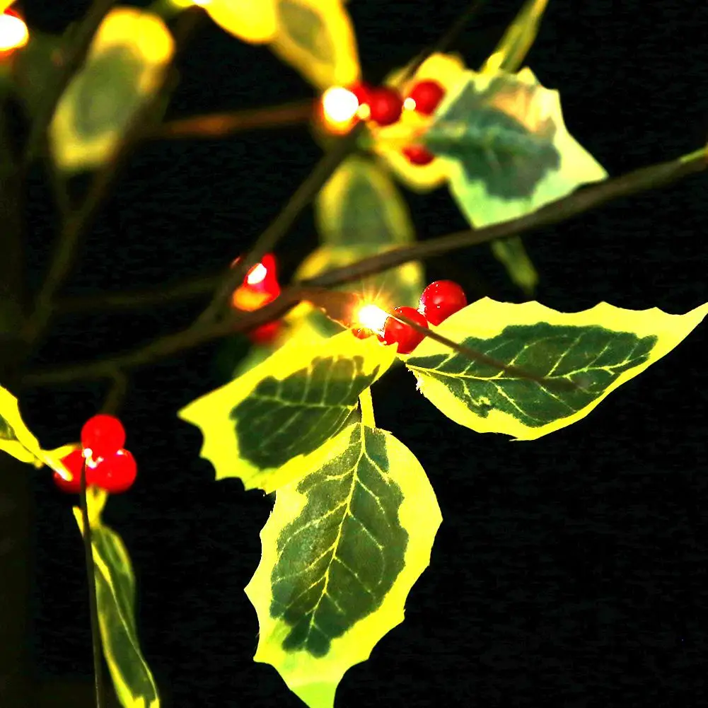 Крытый 24 шт светодиодный реалистичный Новинка освещение украшения для домашнего праздника свет для бара отеля Рождественская елка
