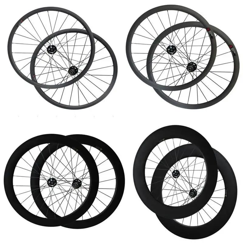 

25mm Width U Shape Disc brake carbon Cyclocross wheels 30/40/38/50/60/88mm tubular clincher bicycle wheelset