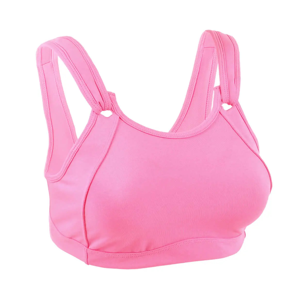 Women's High Impact Full Coverage Wire Free Non Padded Run Sports Bra