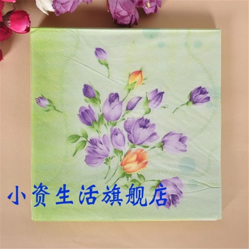 vintage napkin paper tissue color printed blue purple green decoupage wedding festive vintage napkin paper tissue color printed blue purple green decoupage wedding festive