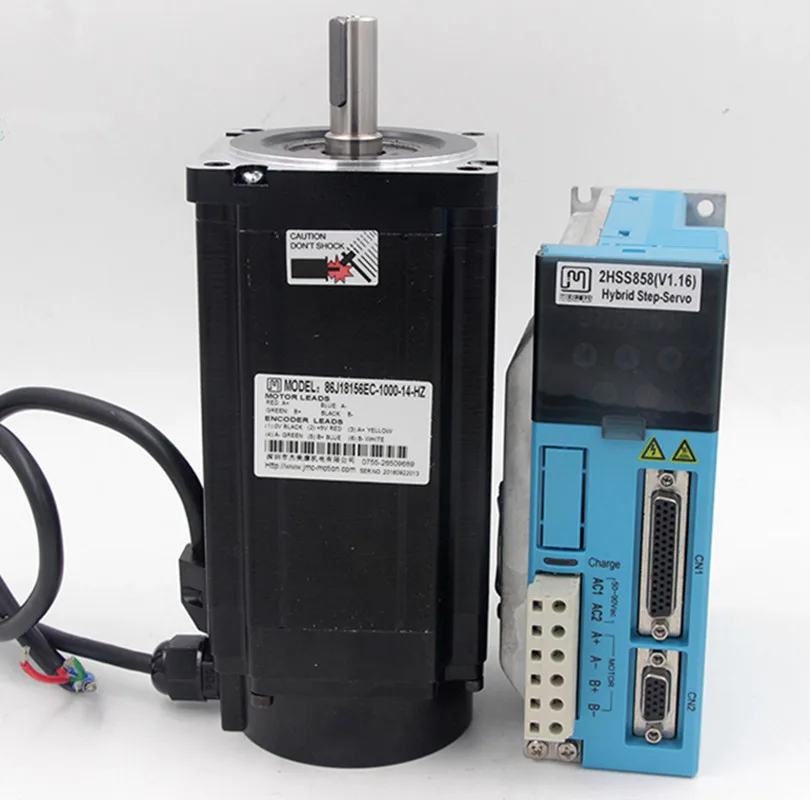 2 상 NEMA34 12Nm 1699ozf. 폐쇄 루프 스테퍼 서보 모터 드라이버 키트, JMC 86J18156EC-1000 + 2HSS858H