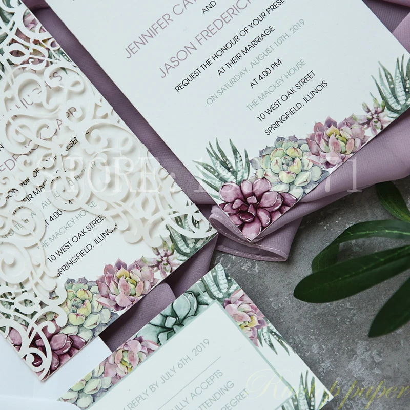 50 шт на заказ элегантный цветок изысканное приглашение на свадьбу с полой лазерная обработка карты приглашения на вечеринку