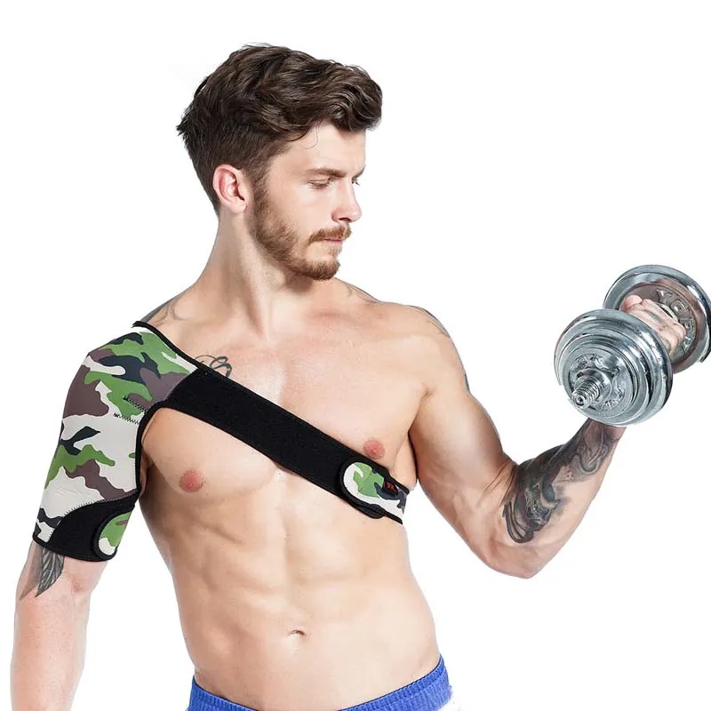 

Man Fitness Sports Rubber Shoulder Basketball Badminton Shoulderpads Sports Stretch Shoulder Strap Strong Muscle Chest Harness