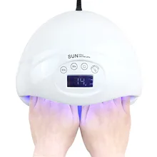 SUN5 48 Вт лампа для ногтей SUN5Plus белый свет УФ светодиодный светильник машинка для полировки ногтей лампа сухой Ремонт машина отверждения с сенсорной кнопкой