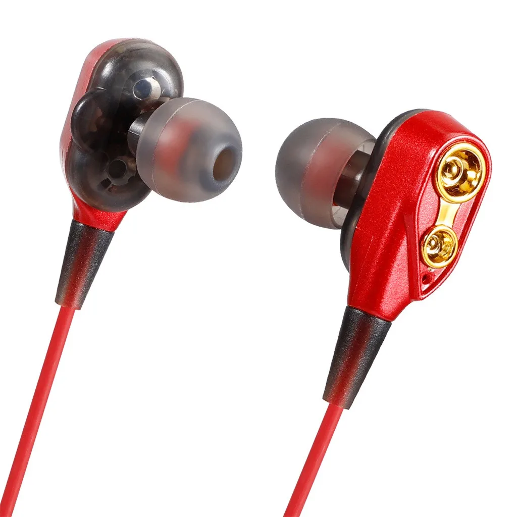 HIFI Wirless Bluetooth 5.0 Heavy Bass earphone Dual Dynamic Driver TF Card Earphone sport running in earphone#Y2Q