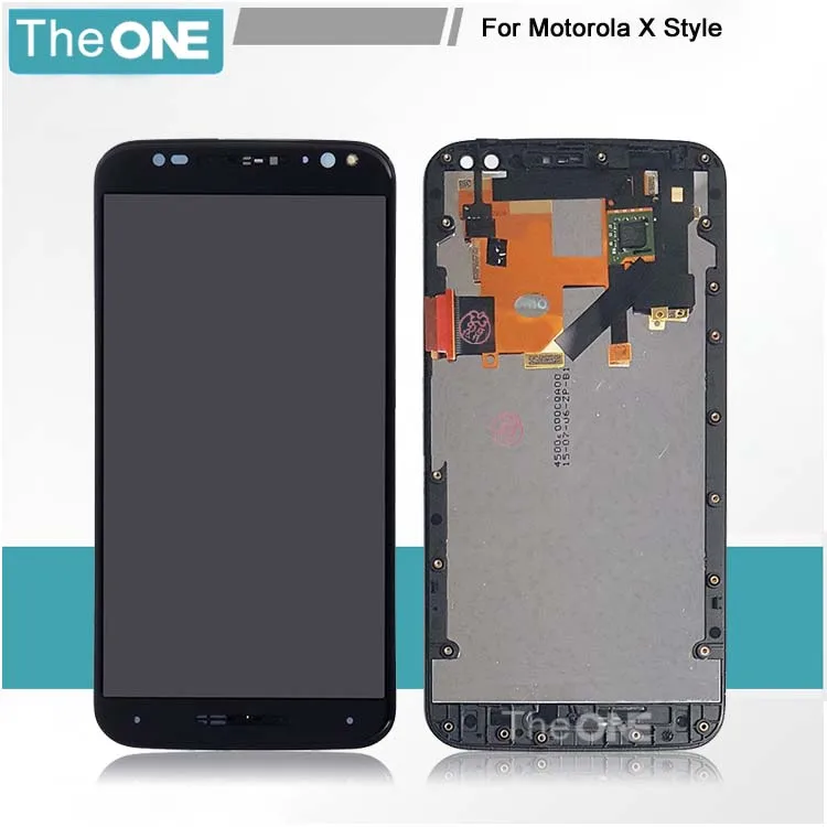 

black white 5.7" for Motorola Moto X style x3s X3 style XT1570 LCD Display Touch Screen Digitizer Assembly with frame