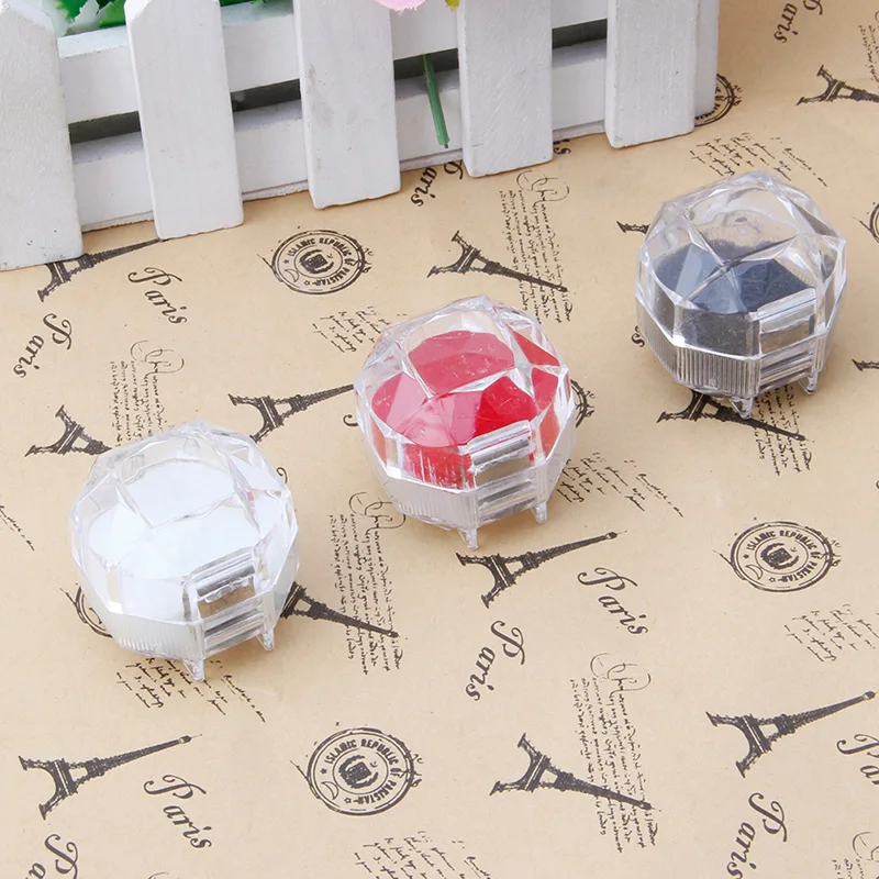 JAVRICK 1Pc Jewelry Organizer Ring Earring Acrylic Gift Box Storage Transparent Case
