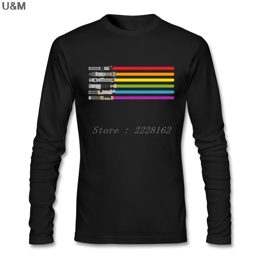 rainbow lightsaber shirt