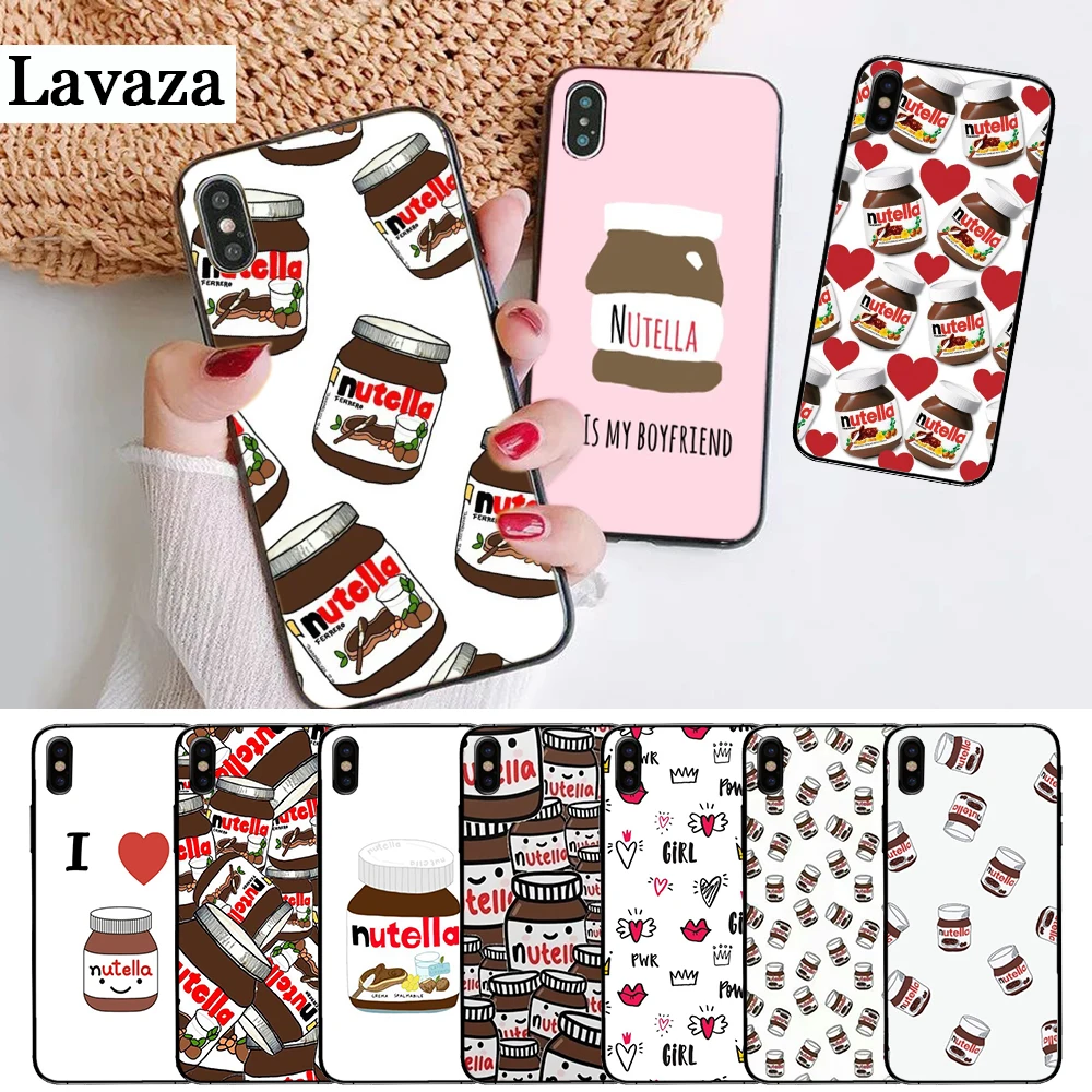 

Lavaza food Chocolate Nutella Silicone Case for iPhone 5 5S 6 6S Plus 7 8 X XS Max XR