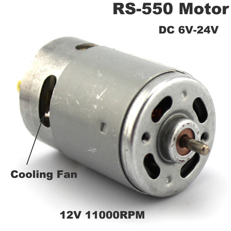 

DC 6V-24V 12V High Speed Power RS-550 Motor Drill Electric Tools Screwdriver 57mm length Motor 3.17mm Shaft