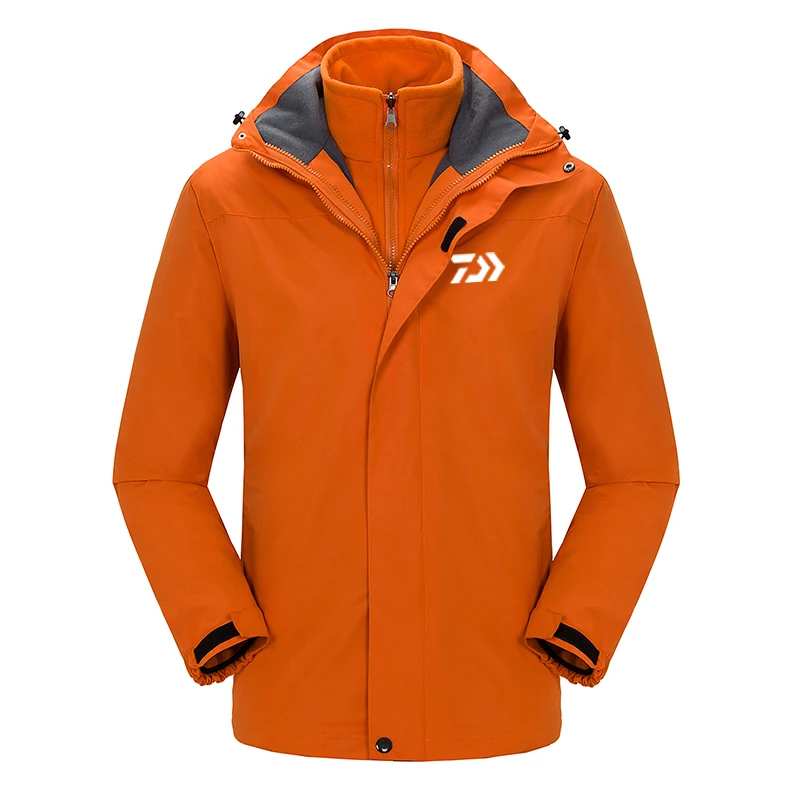 

Autumn Winter Outdoor Fishing Clothing Men Waterproof Suit For Fishing Warm Fishing Jackets Patchwork Mountaineering Suits