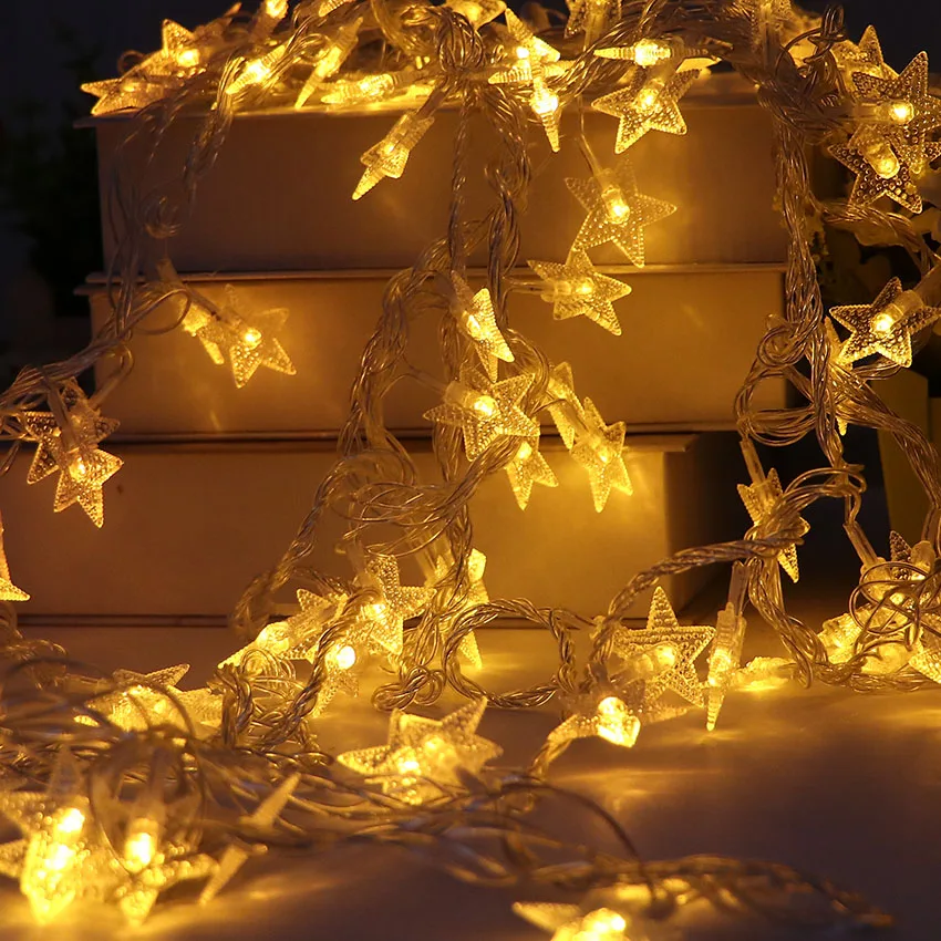 30m 300 Bulbs LED Fairy Lights Garland Star LED Christmas String Lights