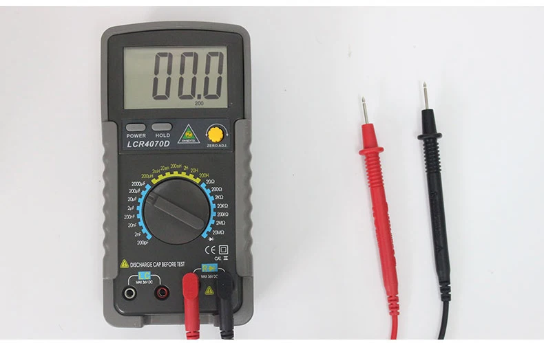 A623 измеритель индуктивности Цифровой мультиметр тест индуктивности er Hold пиковые электрические инструменты со светодиодным светильник