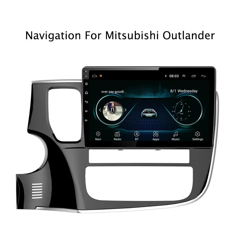 NaviTopia Android 8 1 автомобиль DVD gps мультимедийный аудио плеер для Mitsubishi Outlander 2013-2018
