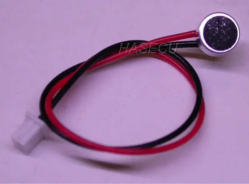 

(5pcs) Mini MIC for CCTV Cameras (6 x 2.8mm) wires about 90mm with 2PIN connector