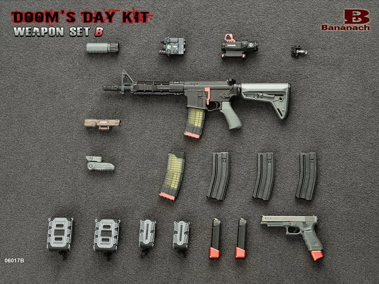1/6 масштаб 06016 06017 PMC Doom' Day Kit II винтовка пистолет пистолеты комбинация камуфляж оружие Модель игрушки для 12 ''фигурка