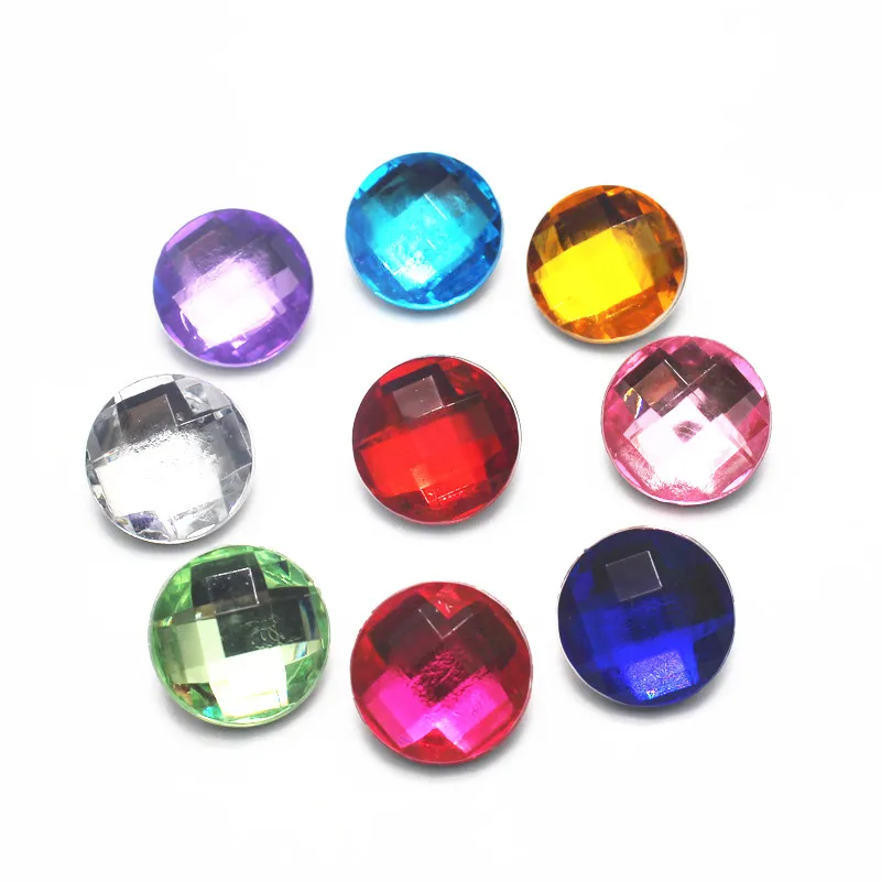 

New Arrival 10pcs/lot lucency colours crystal Snap Button pretty plastic Snap Buttons Fit bangle 18mm DIY Snap Bracelet Jewelry