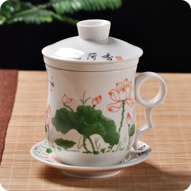 ceramics Teapot with Infuser Loose Leaf Tea Pot Tea Pot Strainer for