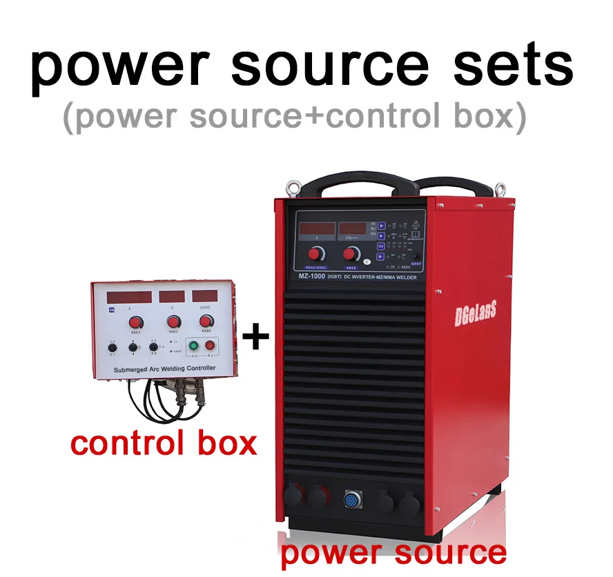 Полностью автоматическая дуговая сварочная машина DC MZ-1000 - Цвет: power source sets