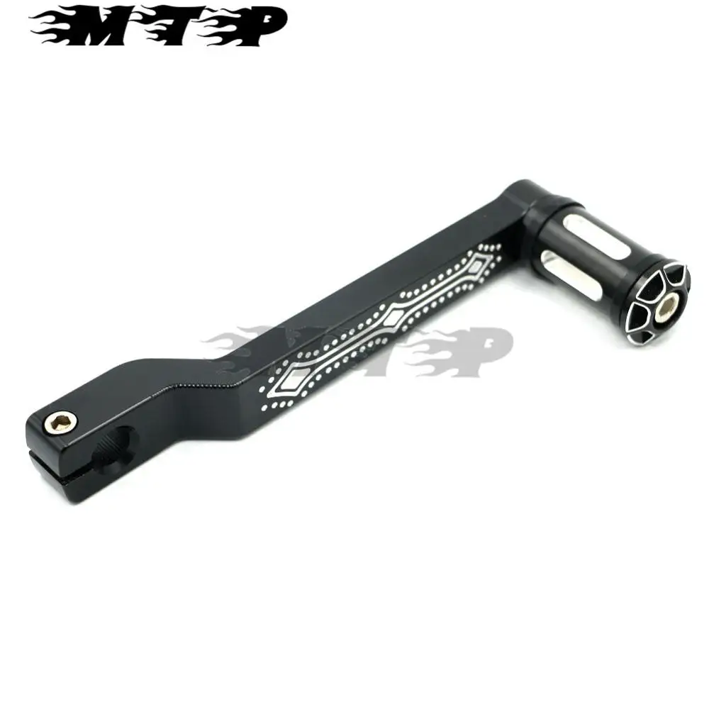 Черный CNC Edge Cut Heel Toe Gear Shift Lever Peg Shifter Arms Speed Hump с узором для Harley Custom Touring мягкие